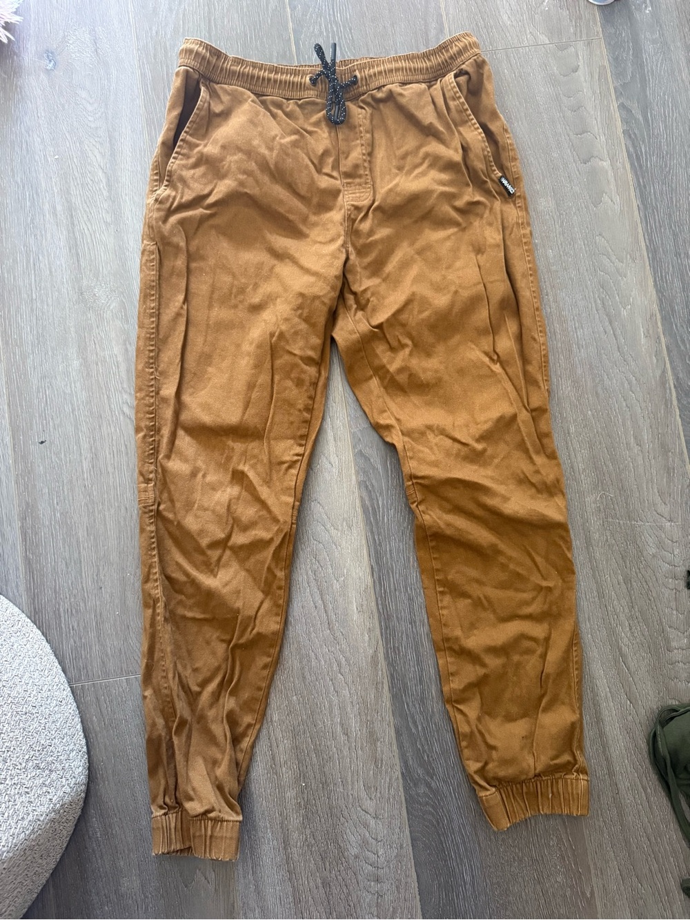 Tony Hawk Men's Drawstring Joggers in Caramel Brown